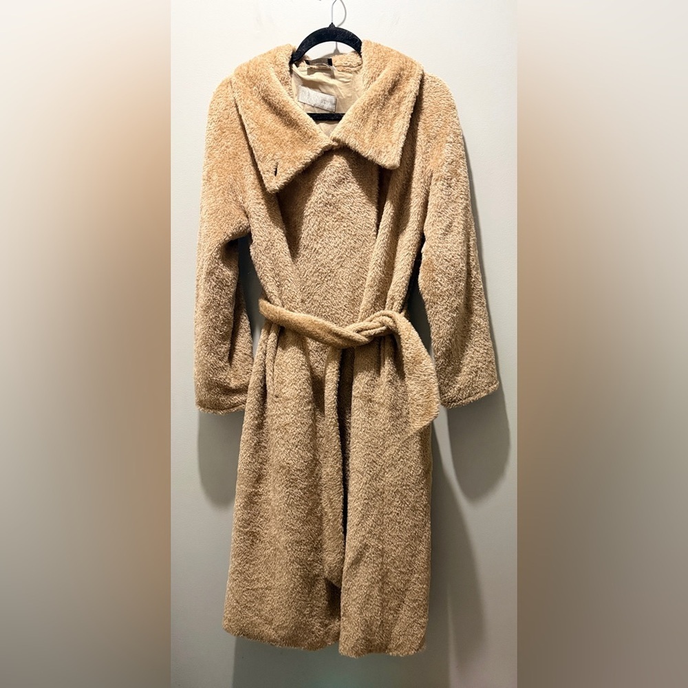 MaxMara Elian, Wool, Cashmere Teddy Blend Coat - Picture 2 of 15